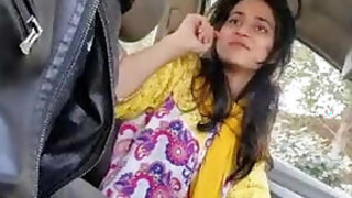 Desi cute Gf de Sylhet with her lover in the car