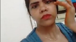 Desi girl selfie record for bf videos