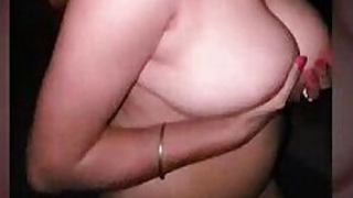 Daring desi bhabhi walks naked, gropes breasts on road at night, husband records