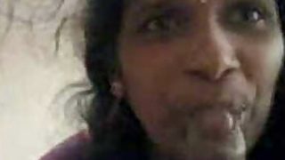 Indian aunt blowjob and fuck for her husband brother