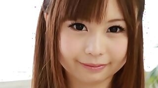 Perfect Japanese teen solo masturbation tease and dildo play