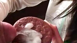 cum on food creamed cookie outdoors