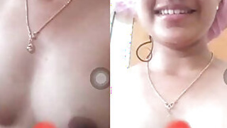 Cute Indian Girl Bathing Cal Video