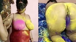 Holi ke din desi bhabhi ki chut chudai