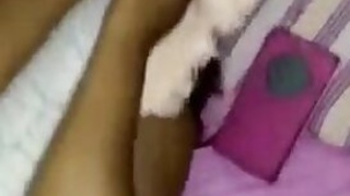 Naked Desi girl is too shy to act in porn video but lover give up