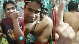 Indian threesome on live camera XXX show video