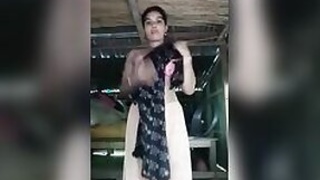 Bangla village wife striptease show