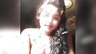 Desi Indian girl totally nude on camera in this MMS solo XXX shot