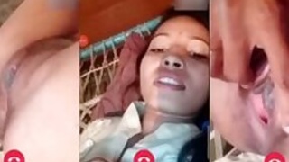 Country wife on the phone with her TikTok lover