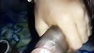 Cock-loving Tamil wife experiencing hose sucking