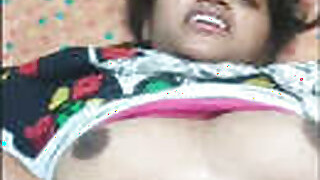 Hot Indian hottie banging her hubby