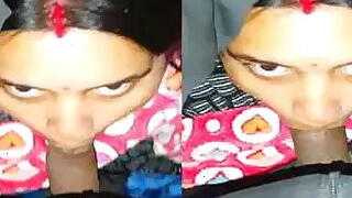 Indian bhabhi sensual first-person blowjob viral MMS