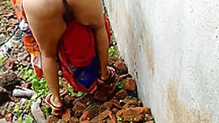 Indian Bhabhi in Devar Fucking Outdoors at Ricky's Abandoned House Public Sex