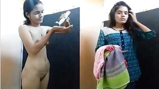 Cute Indian Girl Desi Records Her Bathing Video For Lover