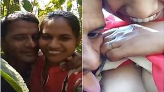 Desi Mistress Romance Outdoors and Boob Sucking