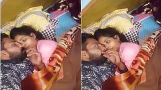 Desi couple romance and kissing