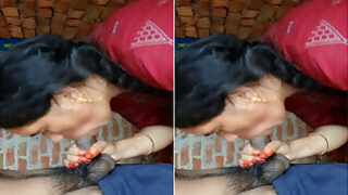 Bhabhi Gives a blowjob and gets laid