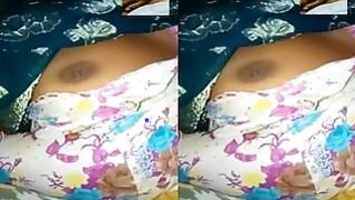 Husband Shows Wife Tits by Pressing Video Call to Friend