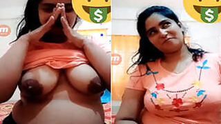 Shy Desi Girl Shows Tits to Lover On Facebook