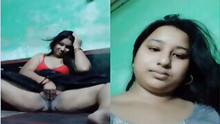 Shy Desi Indian Shows her pussy